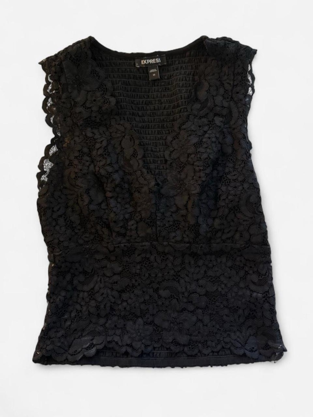 Express Black Floral Lace Sleeveless Camisole